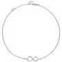 Armband Unendlichkeit 925 Sterling Silber 7 Zirkonia 19,5 cm