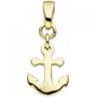 Anh�nger Anker 375 Gold Gelbgold Goldanh�nger Ankeranh�nger 