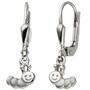 Kinder Ohrh�nger Raupe 925 Sterling Silber mattiert Kinderohrringe 