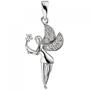 Anh�nger Elfe Fee 925 Sterling Silber 16 Zirkonia Silberanh�nger 