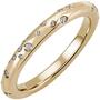 Damen Ring 585 Gold Gelbgold 34 Diamanten 0,21ct. (Gr��e: 56) 
