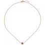 Collier Halskette 585 Rotgold Turmalin 16 Diamanten Brillanten 42 cm