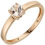 Damen Ring 585 Gold Rotgold 1 Morganit rosa Goldring Morganitring (Gr��e: 52) 
