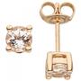 Ohrstecker 585 Gold Rotgold 2 Morganite Ohrringe Goldohrringe 