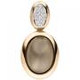 Anh�nger 585 Rotgold 1 Mondstein Cabochon 16 Diamanten Brillanten 
