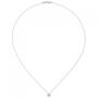 Collier Kette Anh�nger Stern 585 Wei�gold 16 Diamanten Brillanten 42 cm