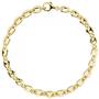 Armband Kaffeebohne 585 Gelbgold 21 cm Goldarmband