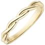 Damen Ring geflochten 585 Gold Gelbgold Goldring (Gr��e: 60) 