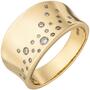 Damen Ring breit 585 Gold Gelbgold 25 Diamanten 0,23ct. (Gr��e: 60) 