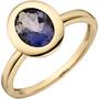 Damen Ring 585 Gold Gelbgold 1 Iolith Goldring Iolithring (Gr��e: 60) 