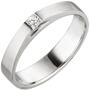 Damen Ring 950 Platin matt 1 Diamant Princess Schliff 0,07 ct. (Gr��e: 60) 