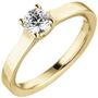 Damen Ring, 585 Gelbgold 1 Diamant Brillant 0,50 ct.Diamantring (Gr��e: 58) 