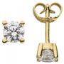 Ohrstecker 585 Gold Gelbgold 2 Diamanten Brillanten 1,00 ct. Ohrringe 