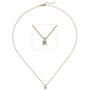 Collier Kette mit Anh�nger 585 Gold Gelbgold 1 Diamant Brillant 0,15 ct. 45 cm