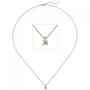 Collier Kette mit Anh�nger 585 Gold Gelbgold 1 Diamant Brillant 0,50 ct. 45 cm