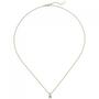 Collier Kette mit Anh�nger 585 Gold Gelbgold 1 Diamant Brillant 0,50 ct. 45 cm
