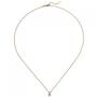 Collier Kette mit Anh�nger 585 Gold Rotgold 1 Diamant Brillant 0,15 ct. 45 cm