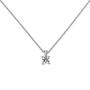 Collier Kette mit Anh�nger 585 Wei�gold 1 Diamant Brillant 0,25 ct. 45 cm