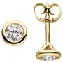 Ohrstecker rund 585 Gold Gelbgold 2 Diamanten Brillanten 0,50 ct. Ohrringe 