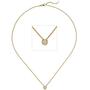 Collier Kette mit Anh�nger 585 Gelbgold 1 Diamant Brillant 0,15 ct. 45 cm