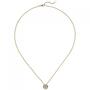 Collier Kette mit Anhnger, 585 Gold Gelbgold 1 Diamant Brillant 1,0 ct. 45 cm