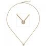 Collier-Kette mit Anh�nger 585 Rotgold 1 Diamant Brillant 0,15 ct. 45 cm