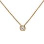 Collier Kette mit Anh�nger 585 Gold Rotgold 1 Diamant Brillant 0,25 ct. 45 cm