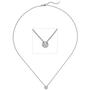 Collier-Kette mit Anh�nger 585 Wei�gold 1 Diamant Brillant 0,15 ct. 45 cm
