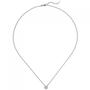Collier-Kette mit Anh�nger 585 Wei�gold 1 Diamant Brillant 0,15 ct. 45 cm