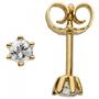 Ohrstecker 585 Gelbgold 2 Diamanten Brillanten 0,24 ct. Ohrringe 