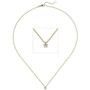 Collier-Kette mit Anh�nger 585 Gelbgold 1 Diamant Brillant 0,25 ct. 45 cm
