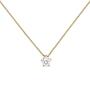 Collier Kette mit Anh�nger 585 Gelbgold 1 Diamant Brillant 0,50 ct., 45 cm