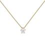 Collier Kette mit Anh�nger 585 Gelbgold 1 Diamant Brillant 0,70 ct. 45 cm