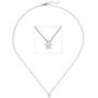 Collier Kette mit Anh�nger 585 Wei�gold 1 Diamant Brillant 0,50 ct. 45 cm