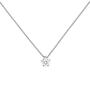 Collier Kette mit Anh�nger 585 Wei�gold 1 Diamant Brillant 0,50 ct. 45 cm