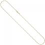 Figarokette 333 Gelbgold diamantiert 1,7 mm 45 cm Halskette Goldkette