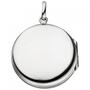 Medaillon rund zum �ffnen f�r 2 Fotos 925 Sterling Silber 3 Zirkonia