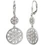 Ohrh�nger aus 925 Sterling Silber 42,4 mm hoch Ohrringe Boutons 