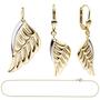 Schmuck-Set Fl�gel Engelsfl�gel 333 Gold Gelbgold bicolor mit Kette 45 cm
