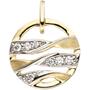 Schmuck-Set 333 Gold Gelbgold mit Zirkonia Ohrringe und Kette 45 cm