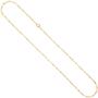 Schmuck-Set 585 Gold Gelbgold Granate und Diamanten mit Kette 42 cm