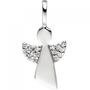 Anh�nger Engel Schutzengel 925 Sterling Silber Zirkonia mit Kette 38 cm