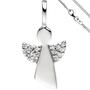Anh�nger Engel Schutzengel 925 Sterling Silber Zirkonia mit Kette 42 cm