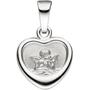 Anh�nger Kleines Herz Herzchen Schutzengel 925 Sterling Silber mit Kette 38 cm
