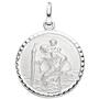 Anh�nger Schutzpatron Christopherus 925 Sterling Silber mit Kette 42 cm
