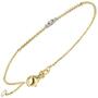 Armband 585 Gold Gelbgold 3 Diamanten Brillanten 18 cm Goldarmband