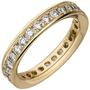 Damen Memory-Ring 585 Gelbgold mit Diamanten Brillanten rundum (Gr��e: 60) 