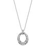 Collier mit Anh�nger 925 Sterling Silber 24 Zirkonia 45 cm Karabiner