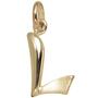 Anh�nger Buchstabe L 375 Gold Gelbgold Buchstabenanh�nger 