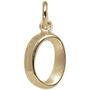 Anh�nger Buchstabe O 375 Gold Gelbgold Buchstabenanh�nger 